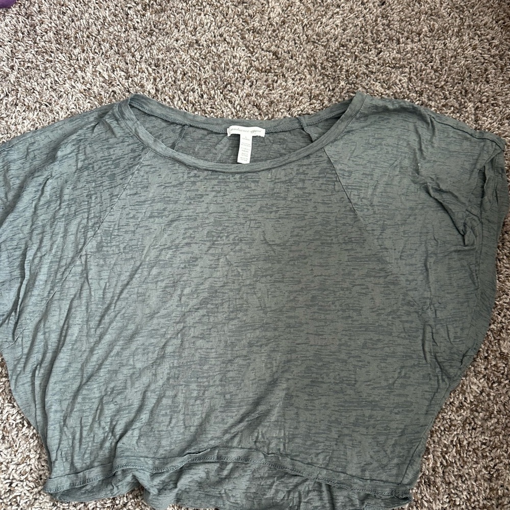 Women's Gray crop Top